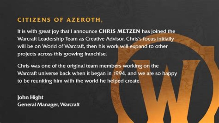 Who is Chris Metzen Dating – Chris Metzen's Wife & Exes